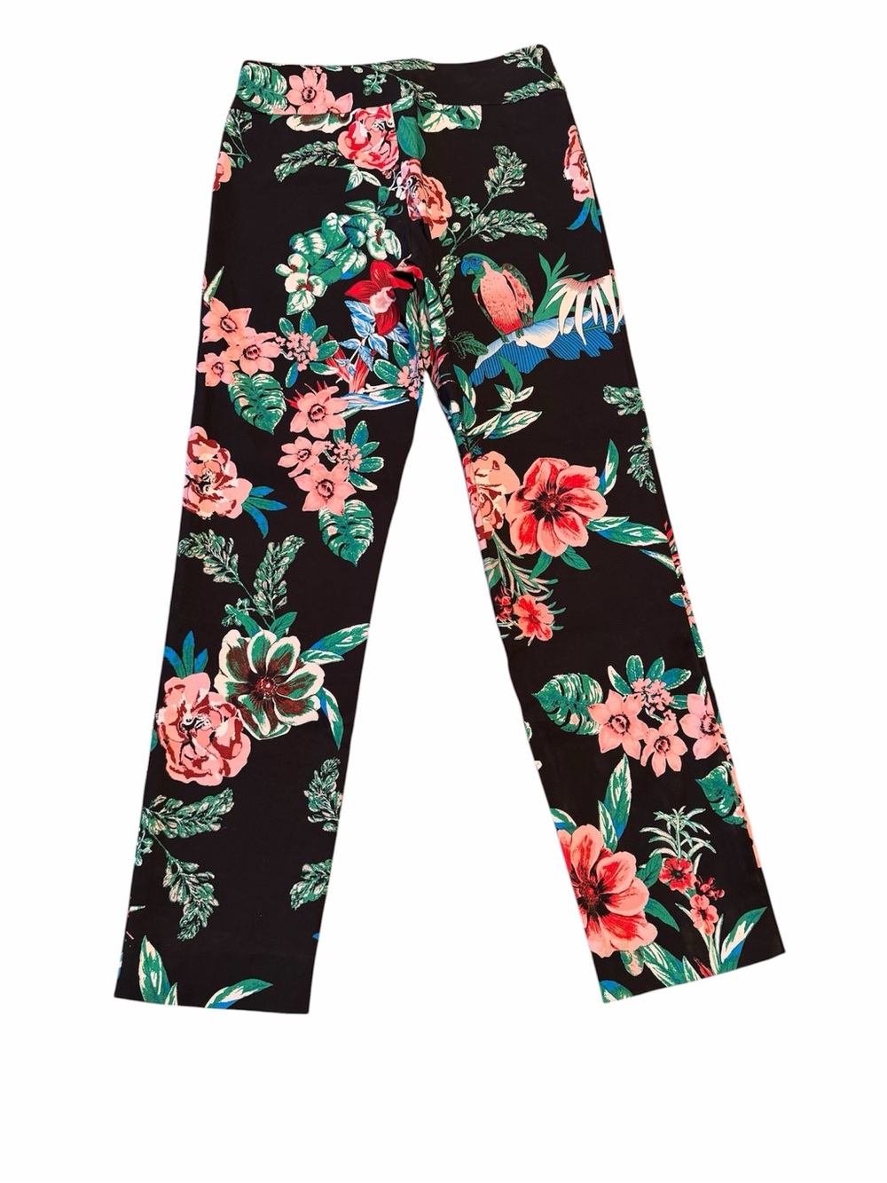 Krazy Larry Floral Pull On Ankle Pant Size 6 - Picture 3 of 6
